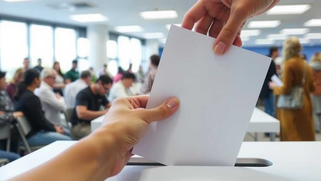 Casting a vote in an election